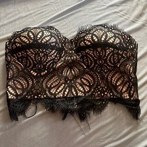 NWT Nasty Gal Lace Crop Top